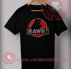 Rawr Jurassic Cat T shirt