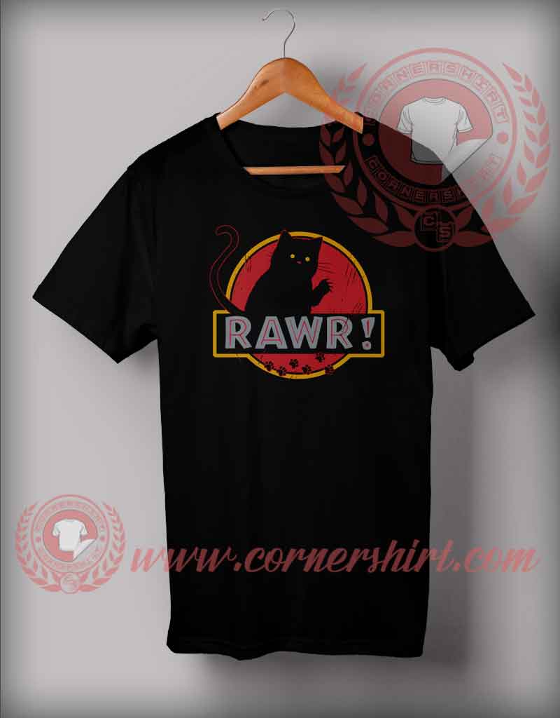 Rawr Jurassic Cat T shirt