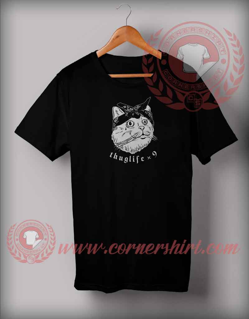 Thuglife Cat Parody T shirt