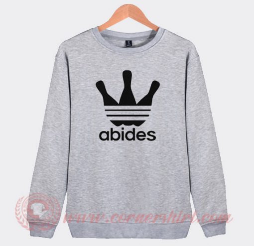 Abides Big Lebowski Adidas Parody Sweatshirt