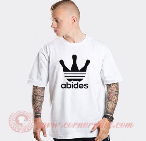 Abides Big Lebowski Adidas Parody T Shirt