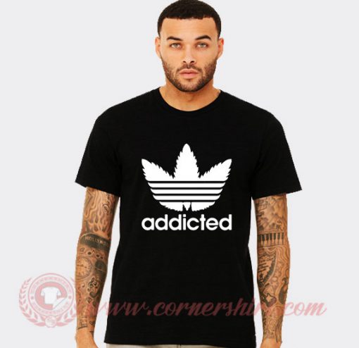 Addicted Adidas Parody T Shirt