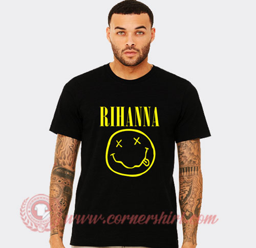Rihanna Nirvana Design T Shirt
