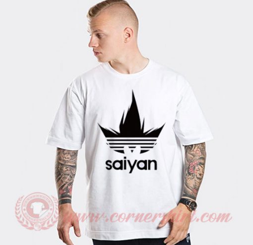 Saiyan Adidas Parody T Shirt