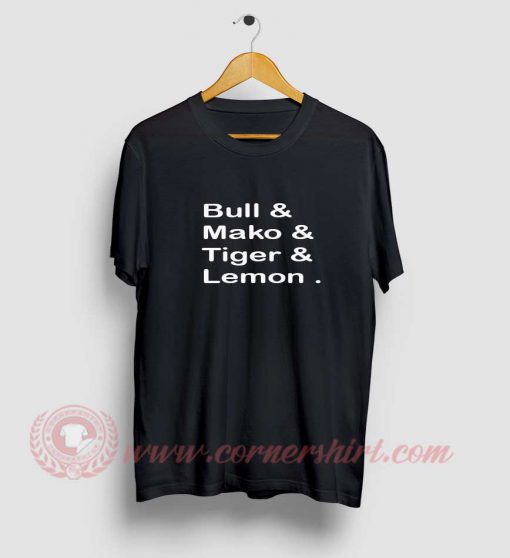 Bull Mako Tiger Lemon T Shirt