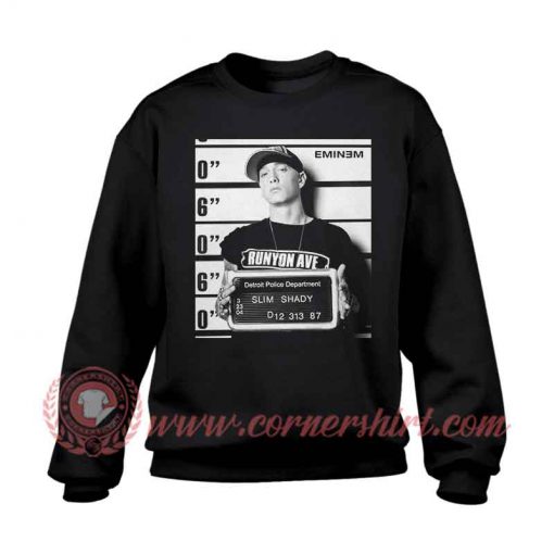 Eminem Mughshot Black Sweatshirt