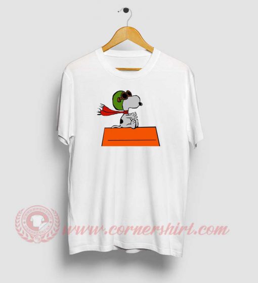 Flying Snoopy Custom Design T Shirt