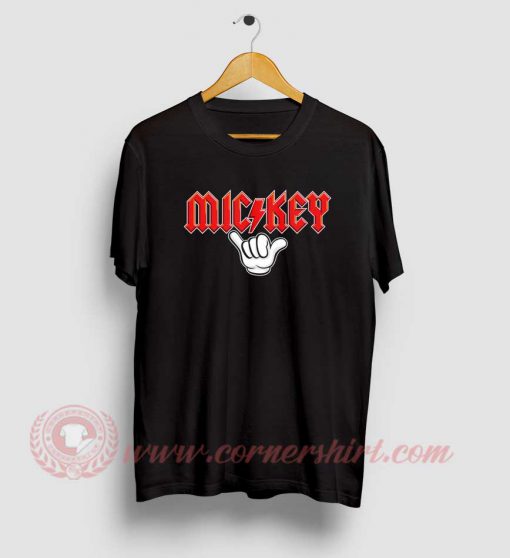 Mickey Mouse ACDC Style T Shirt