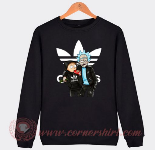 Rick and Morty X Adidas Parody Custom Sweatshirt
