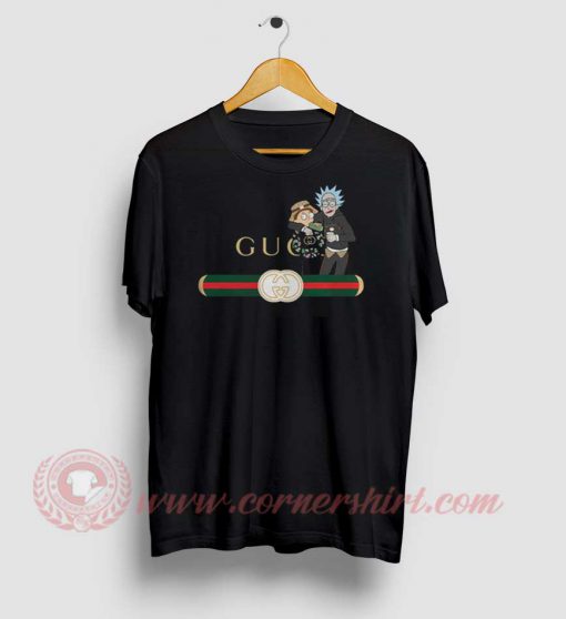 Rick and Morty X Gucci Parody Custom T Shirt