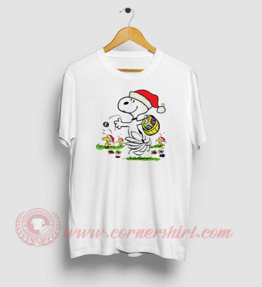 Snoopy And Little Woodstock Christmas T Shirt