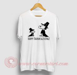 Thanksgiving Snoopy Custom Design T Shirt