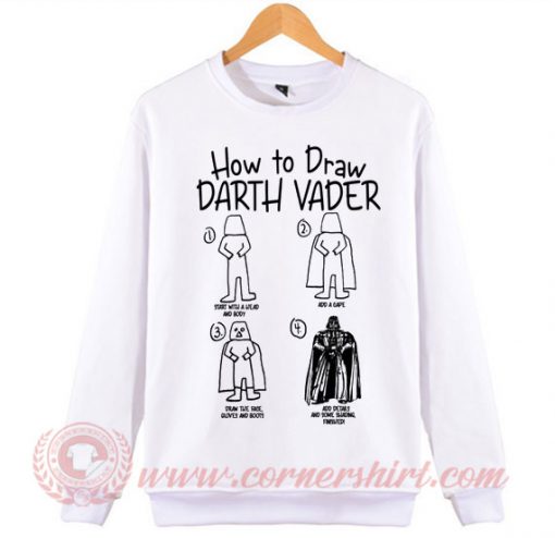 How To Draw Darth Vader Sweatshirt