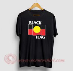 Black Flag Aboriginal X Flag T Shirt