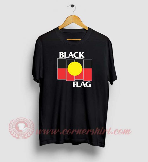 Black Flag Aboriginal X Flag T Shirt