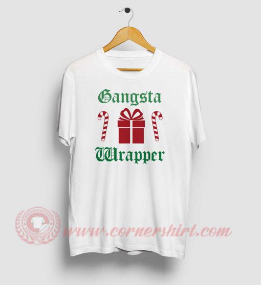 Gangsta Wrapper Christmas Custom T Shirt