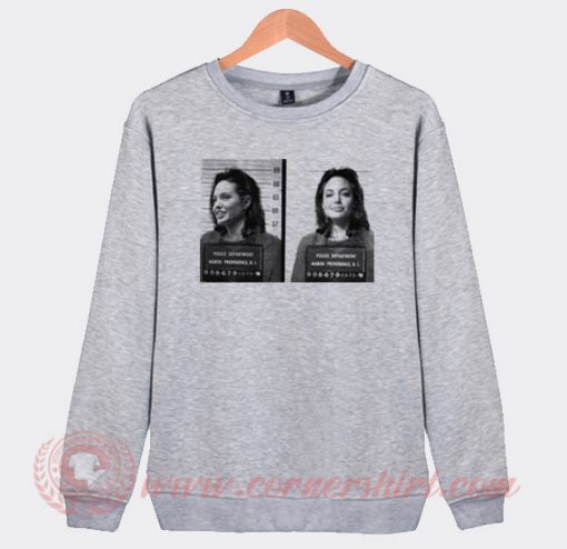Angelina Jolie Mugshot Custom Sweatshirt