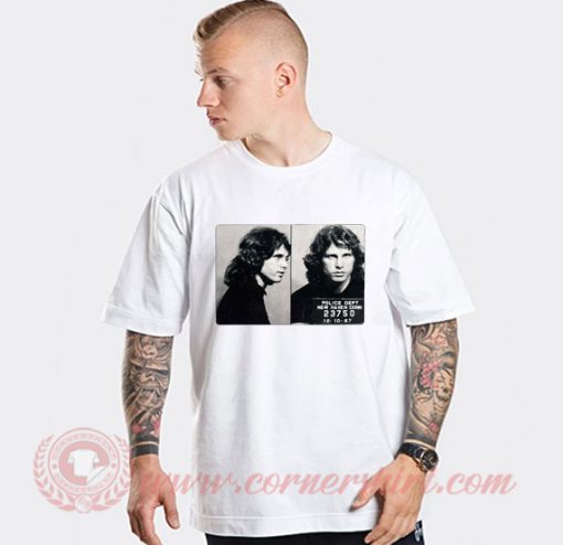 Jim Morrison Mugshot Custom T Shirts