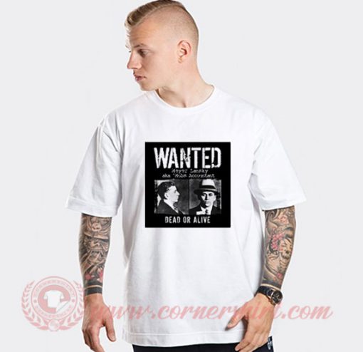 Wanted Meyer Lansky Mugshot Custom T Shirts