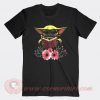 Baby Yoda Reading Book In The Flower Custom T Shirts