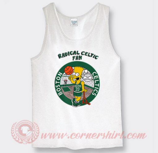 Bart Simpson Radical Celtics Custom Tank Top