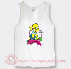 Bart Simpson Skateboard Custom Tank Top