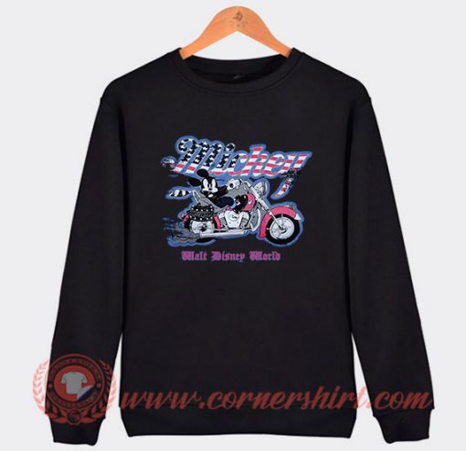Mickey Mouse Motorcycle Custom Sweatshirt