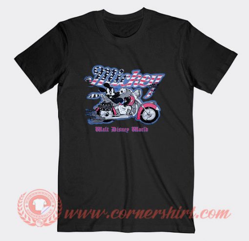 Mickey Mouse Motorcycle Custom T-Shirts