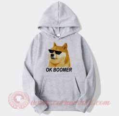 Ok Boomer Shiba Inu Sunglasses Custom Hoodie