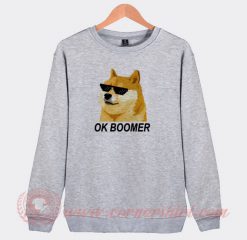 Ok Boomer Shiba Inu Sunglasses Custom Sweatshirt