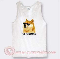 Ok Boomer Shiba Inu Sunglasses Custom Tank Top