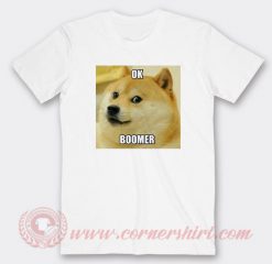 Ok Boomer Shiba Inu Custom T Shirts