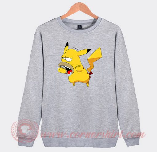 Pikachu Homer Simpson Custom Sweatshirt