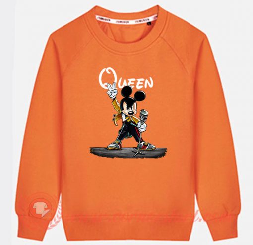 Queen Freddie Mercury Mickey Mouse Custom Sweatshirt
