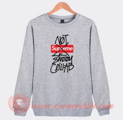 Supreme Not Collab Stussy Custom Sweatshirt