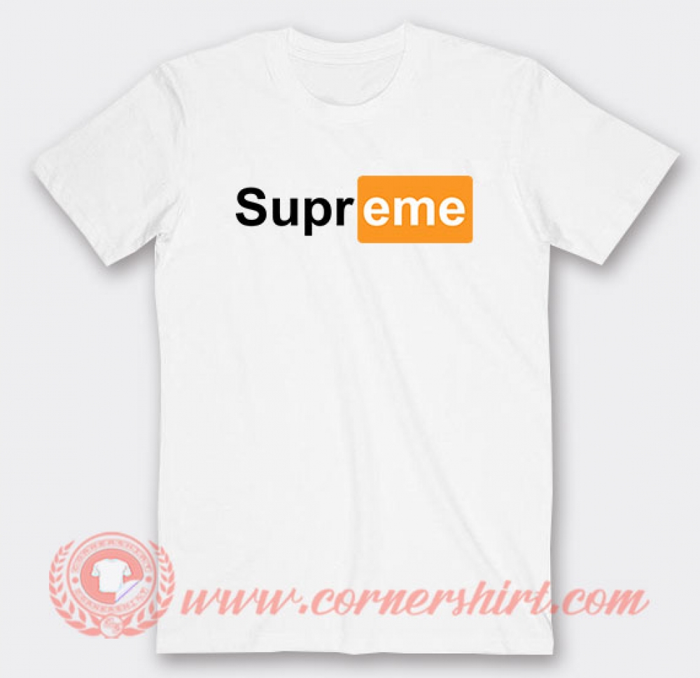 Supreme Pornhub Custom T-Shirts | Supreme Shirt | Cornershirt.com
