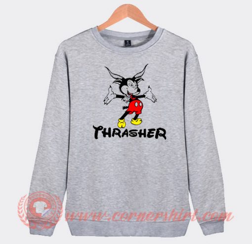 Thrasher Mickey Mouse Custom Sweatshirt