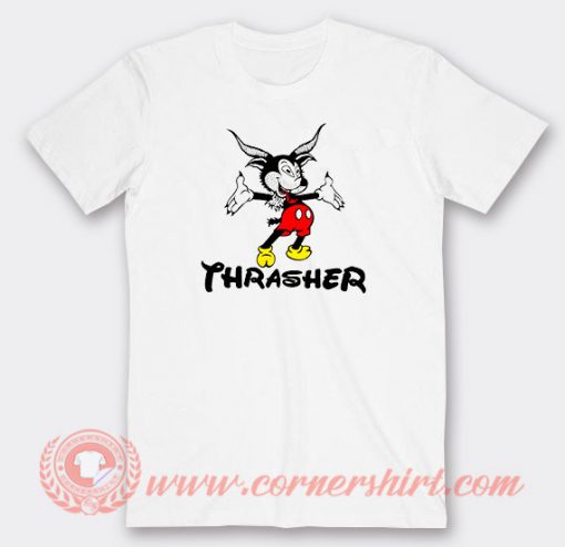 Thrasher Mickey Mouse Custom T-Shirts