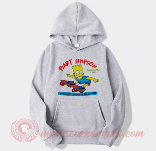 Vintage 1990 Bart Simpson Custom Hoodie