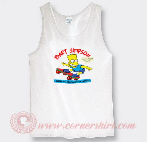 Vintage 1990 Bart Simpson Custom Tank Top