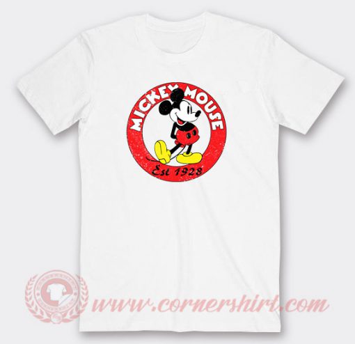 Vintage Mickey Mouse Est 1928 Custom T-Shirts