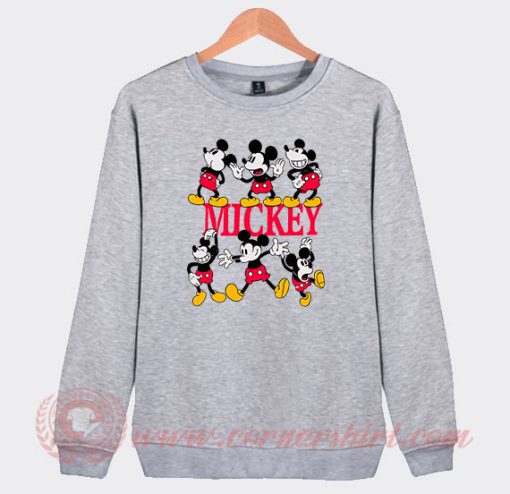 Vintage Mickey Mouse Pose Custom Sweatshirt