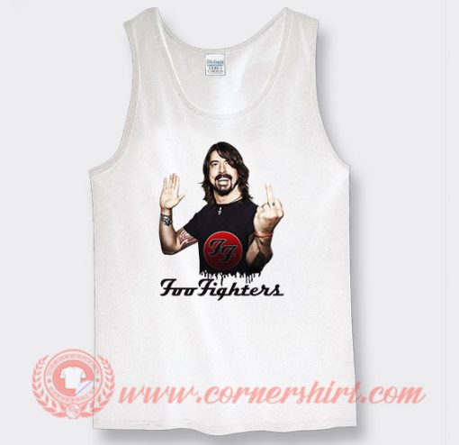 Dave Grohl Foo Fighter Fuck Finger Tank Top