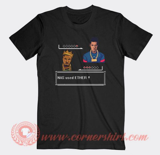 Nas Used Ether Pixel T-Shirts