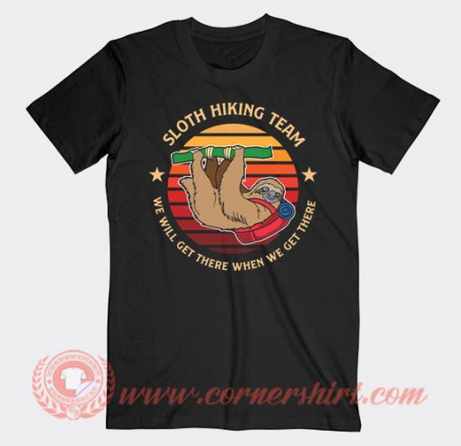 Sloth Hiking Team Spirit Animal T-Shirts