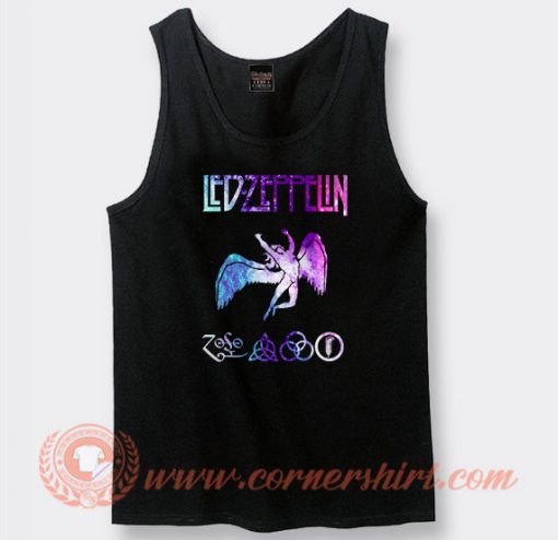 Led Zeppelin Logo Nebula Tank Top