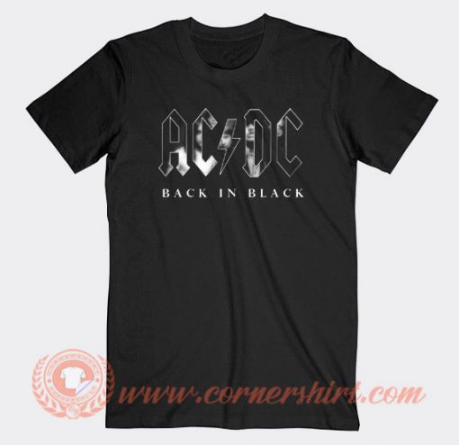 Acdc Back In Black Album T-Shirt
