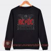 Acdc Black Ice Album Sweatshirt