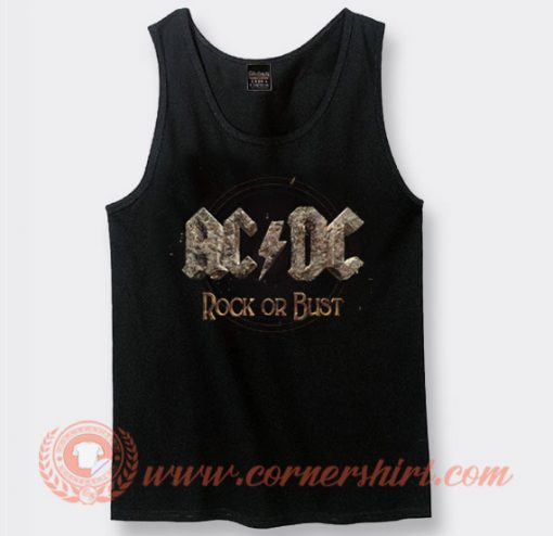 Acdc Rock Or Bust Album Tank Top
