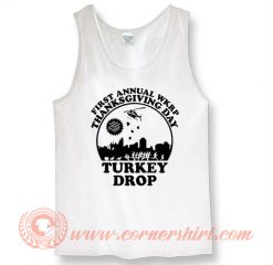 First Annual Thanks Giving Day WKRP Turkey Drop Tank Top
